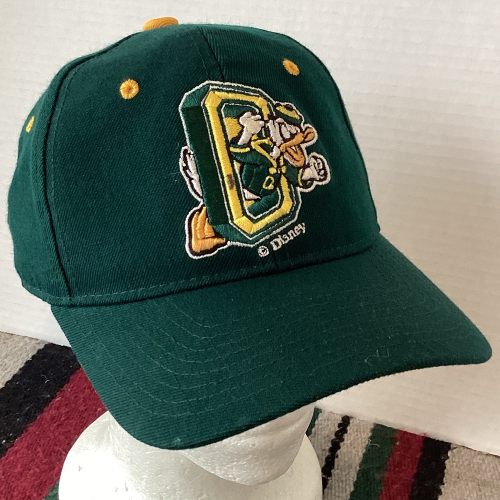 Zephyr Oregon ducks Fitted Hat Size 7 1/8 vintage retro Donald Duck - Picture 5 of 10